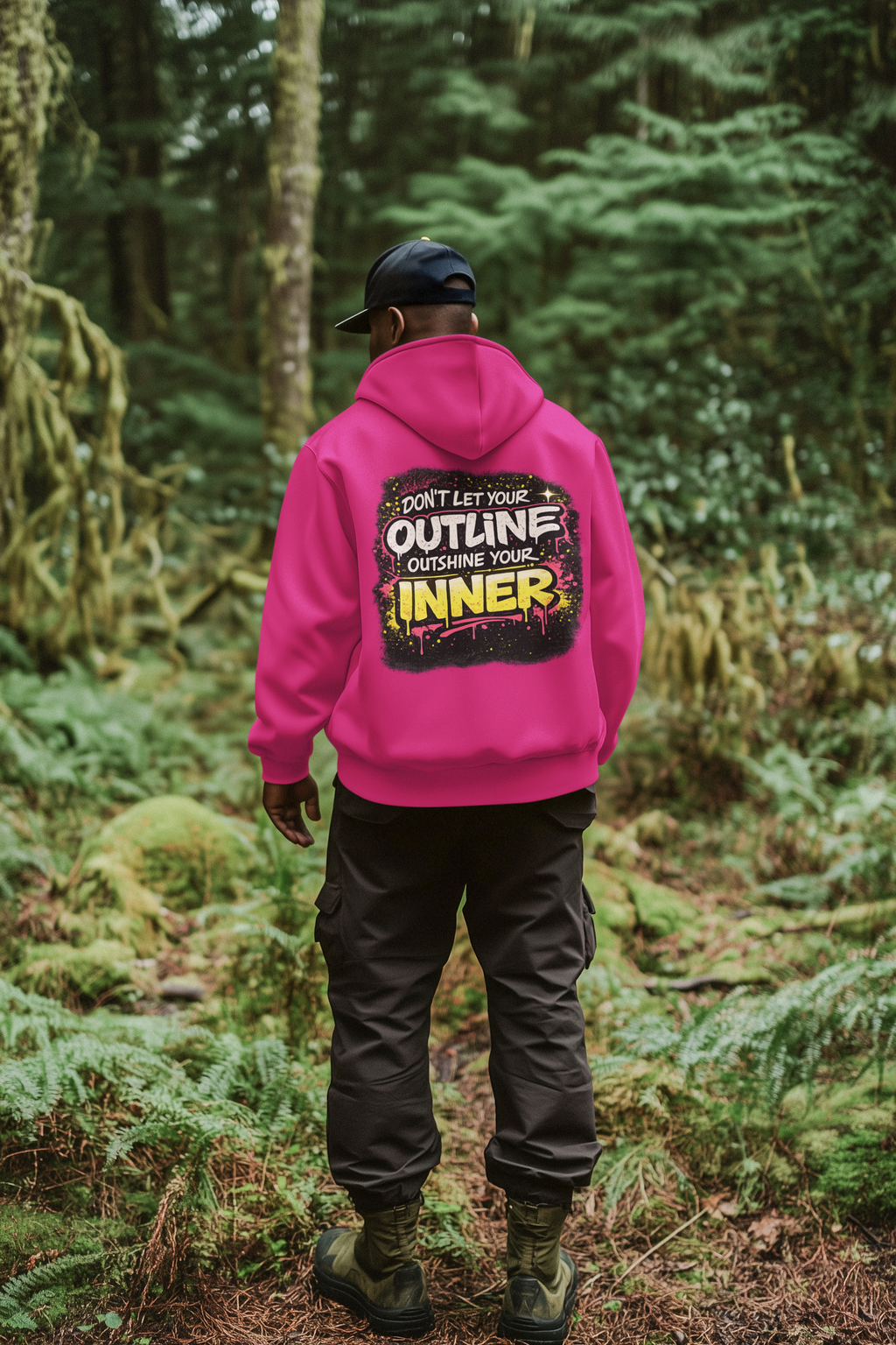 Outline vs Inner Graffiti Hoodie